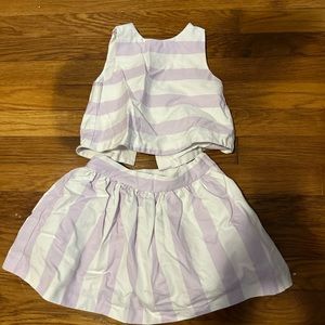 Janie and Jack grosgrain skirt set